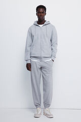 Springfield Pantalón de felpa gris