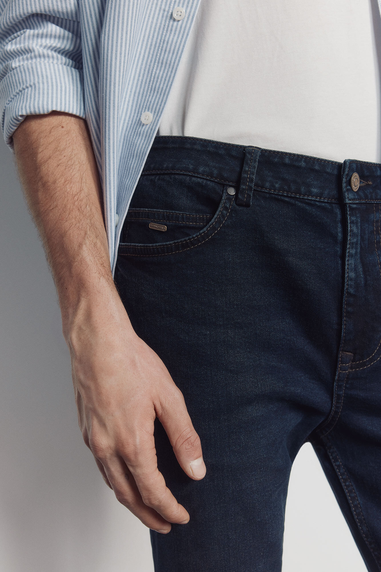 Springfield Jeans azul muy oscuro skinny fit azul tinta