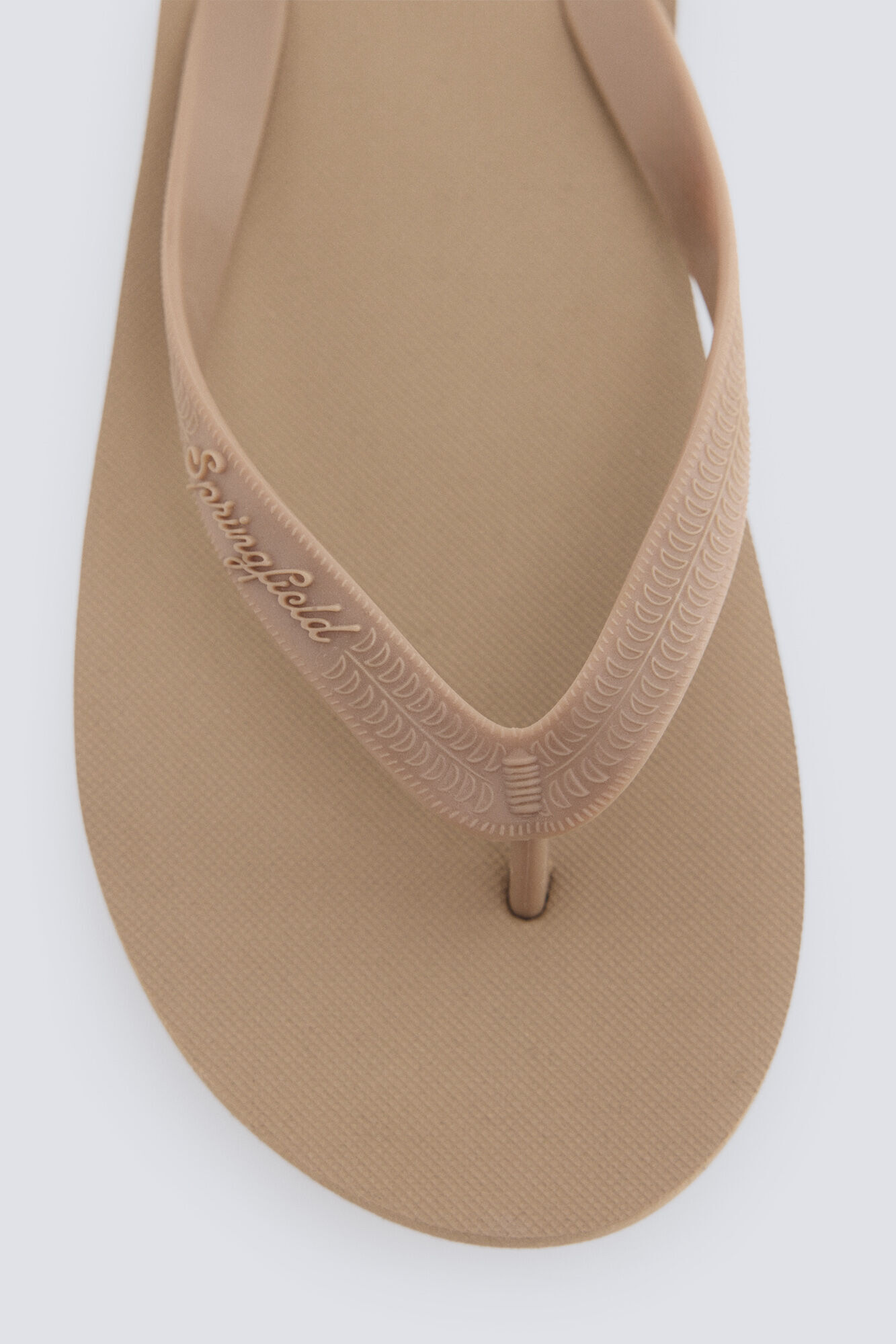 Springfield Sandalia de dedo beige