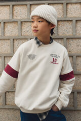 Springfield Kids Sudadera caja Baseball blanco
