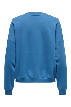 Springfield Sudadera de manga larga y cuello redondo azul tinta