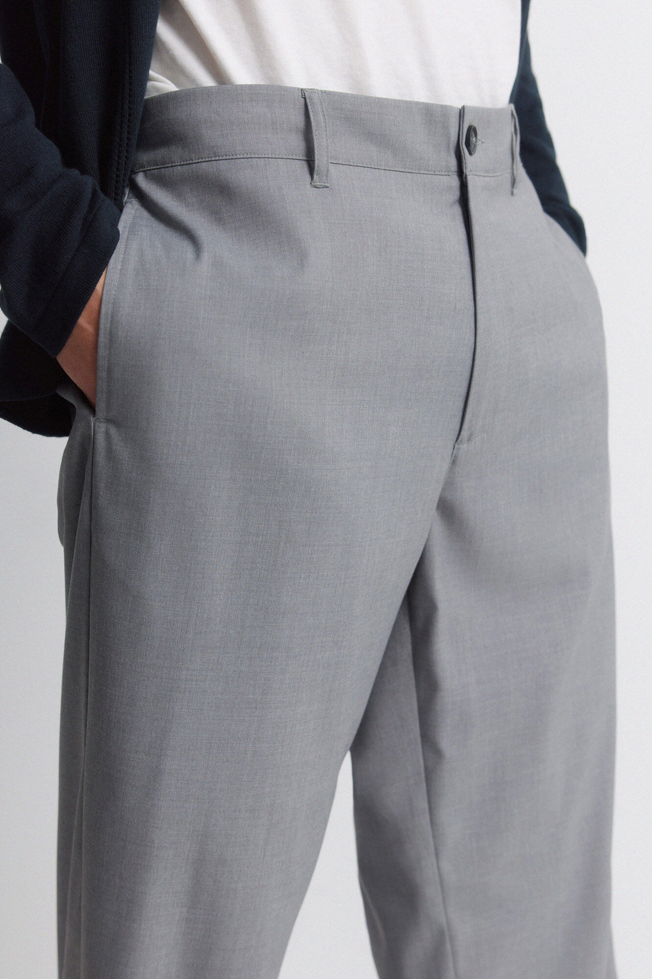 Springfield Pantal&oacute;n recto holgado gris