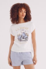 Springfield Playera "Amore baci pasta" natural