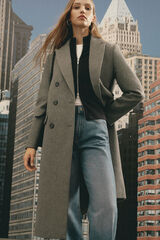 Springfield Abrigo cruzado estampado