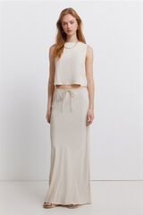 Springfield Falda midi caf&eacute;