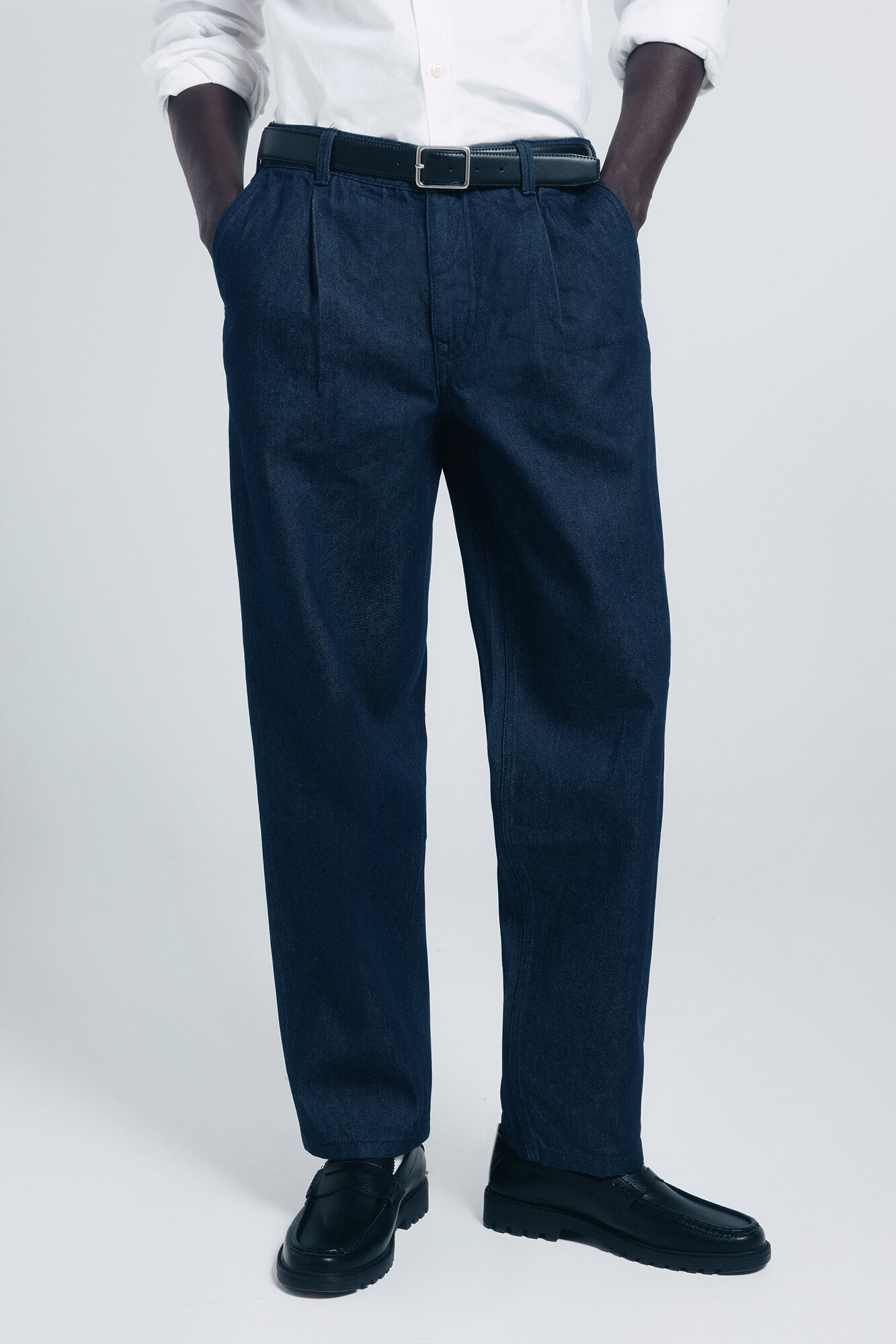 Springfield Jeans chino lavado desencolado marino