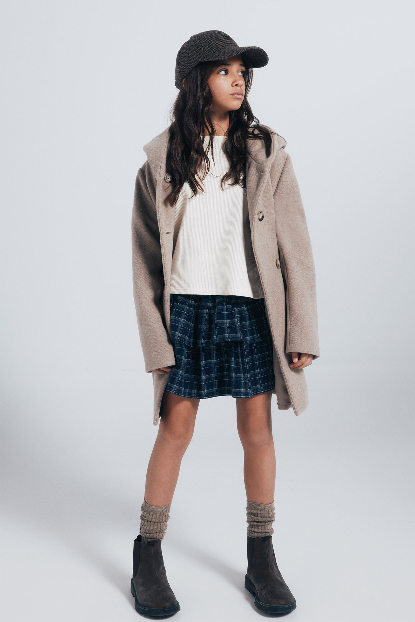 Springfield Kids Abrigo de pa&ntilde;o cruzado ni&ntilde;a