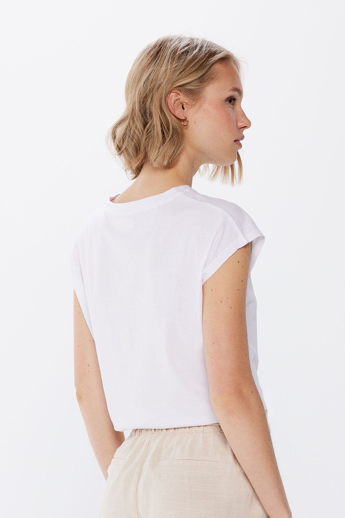 Springfield Playera cuello &eacute;tnico natural