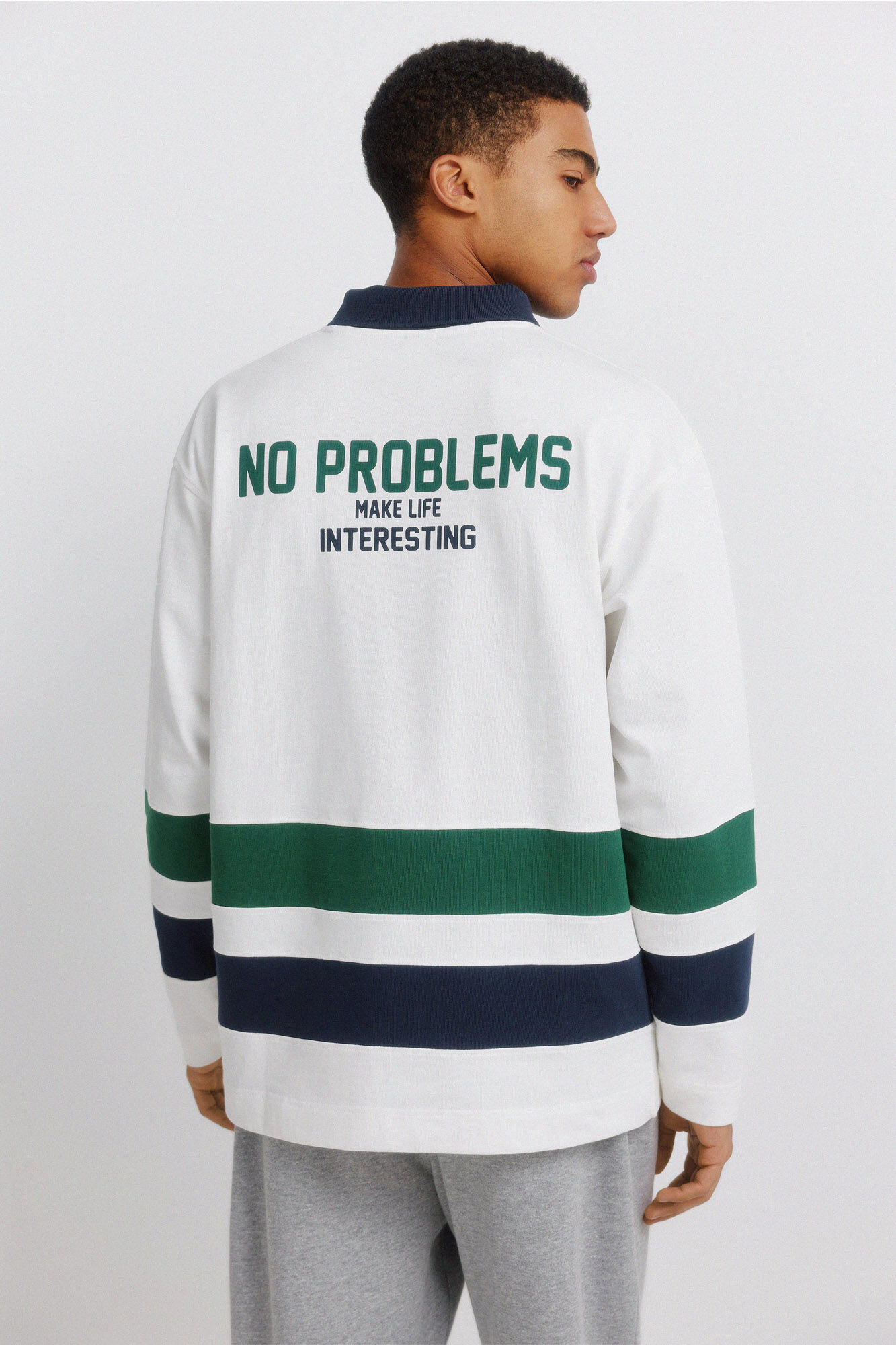 Springfield Playera manga larga doble weekend marfil