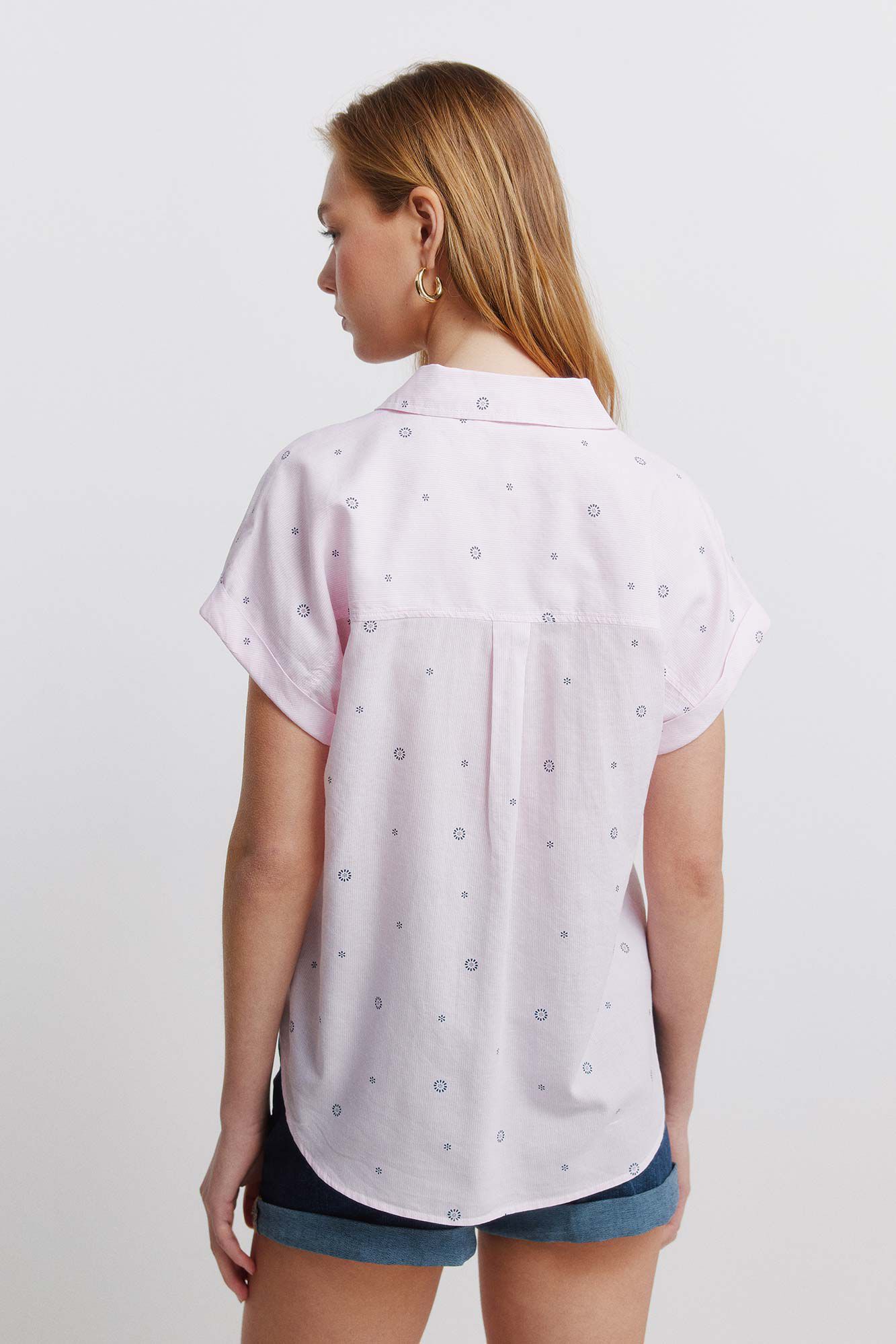 Springfield Camisa b&aacute;sica oxford rosa