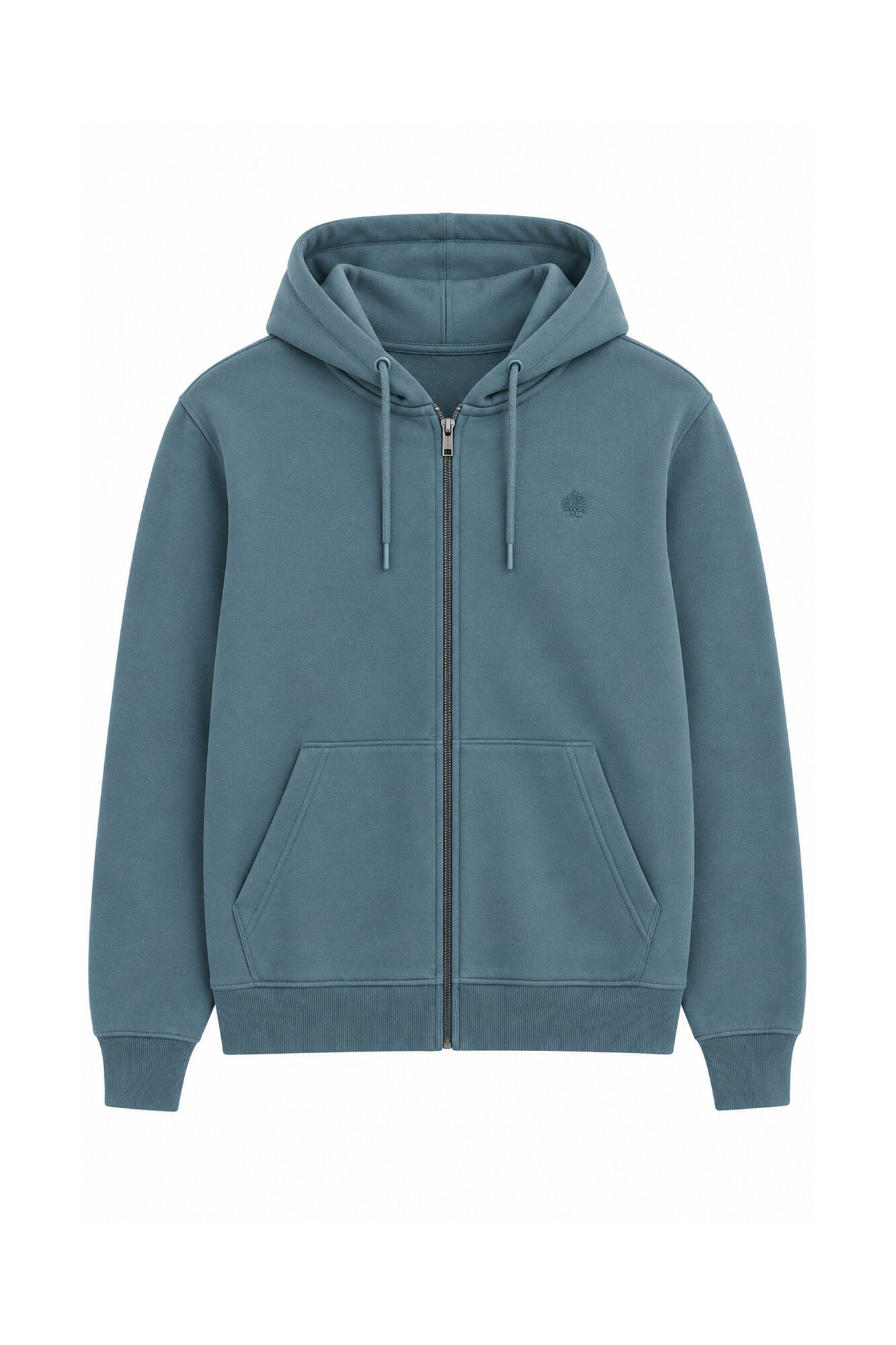 Springfield Sudadera b&aacute;sica abierta con capucha azul