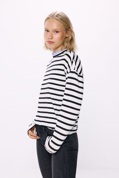 Springfield Playera cuello combinado estampado