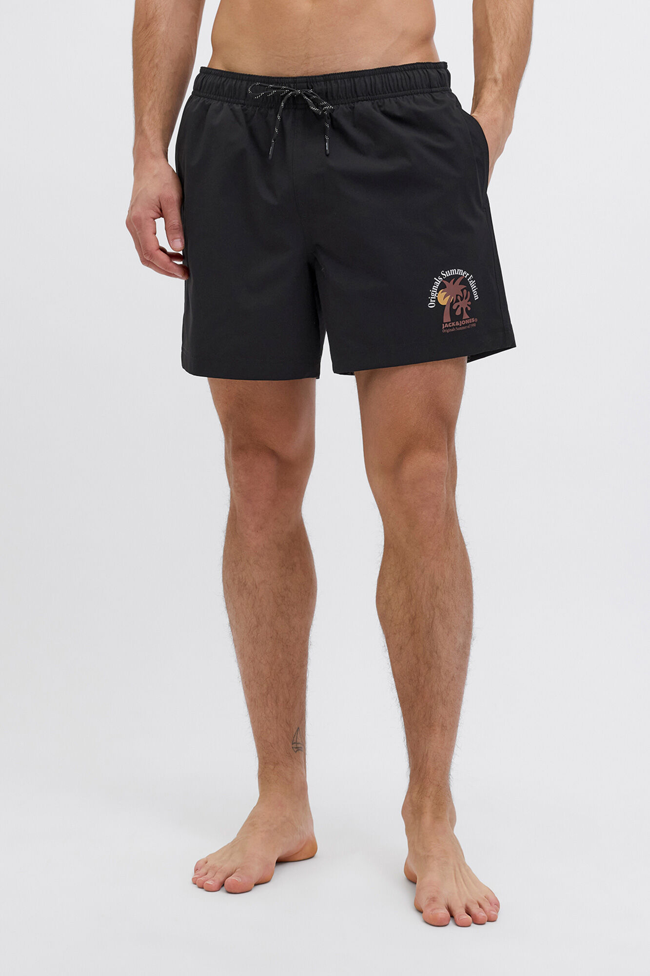 Jack & Jones Traje de ba&ntilde;o con detalle de logo negro