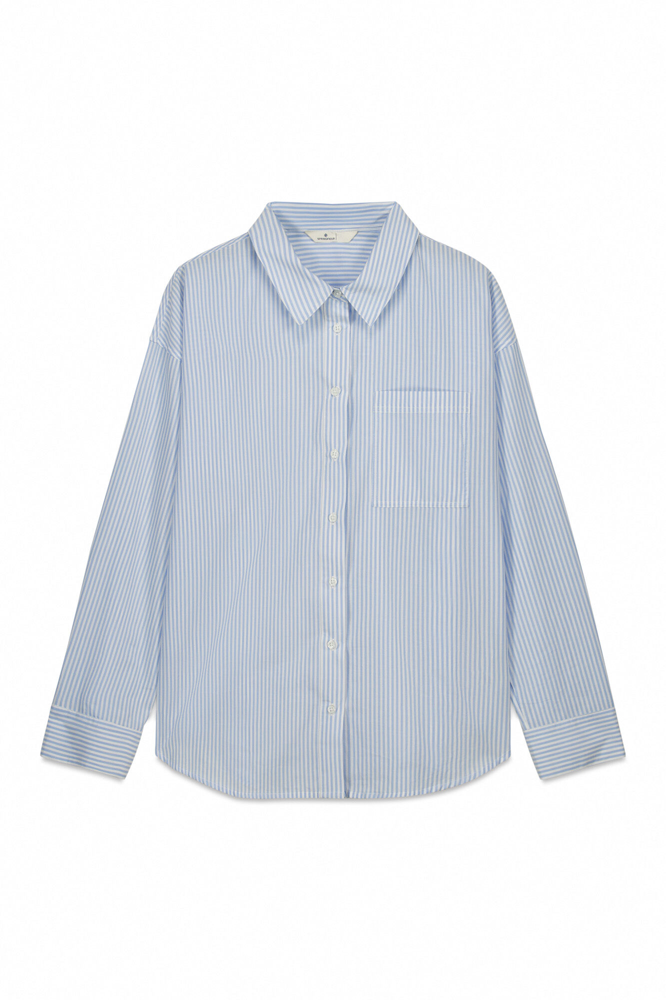 Springfield Camisa oversize de rayas azul