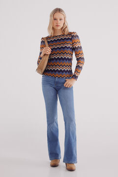 Springfield Playera zigzag estructura marino