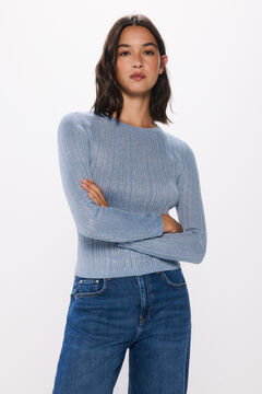 Springfield Suéter fino lurex azul mezcla