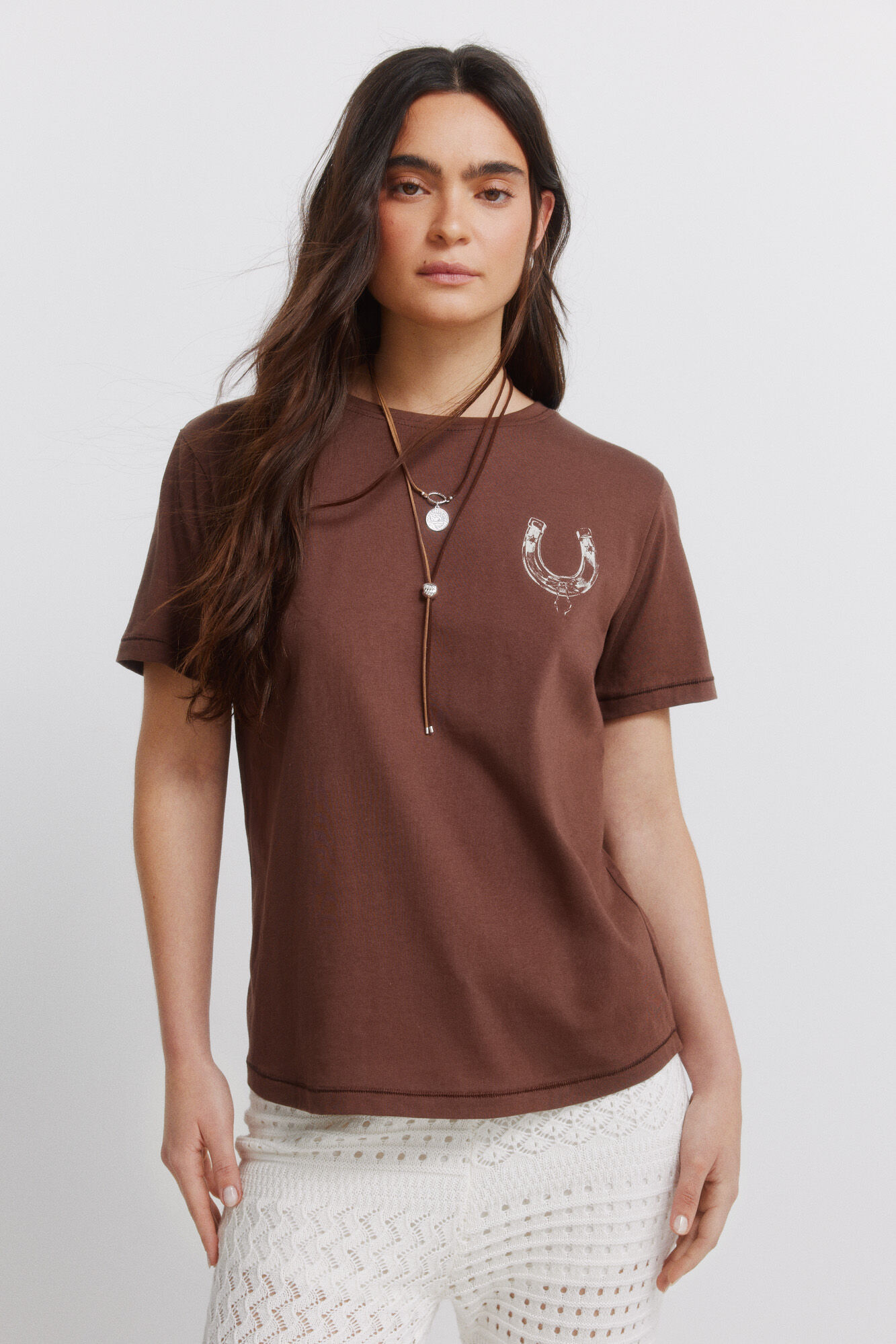 Springfield Playera de algod&oacute;n con estampado estampado