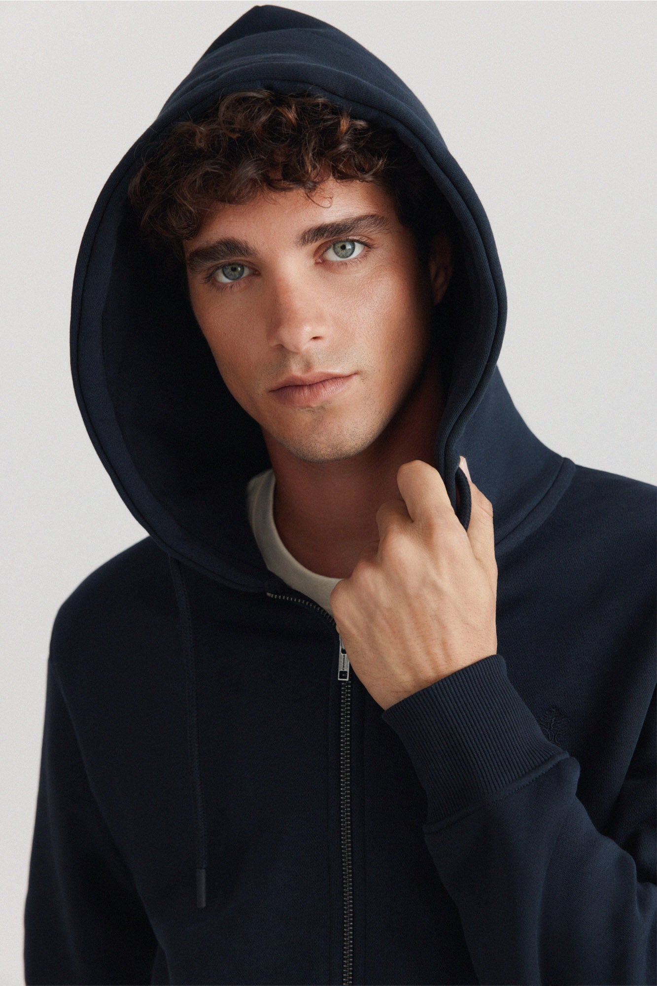 Springfield Sudadera b&aacute;sica abierta con capucha