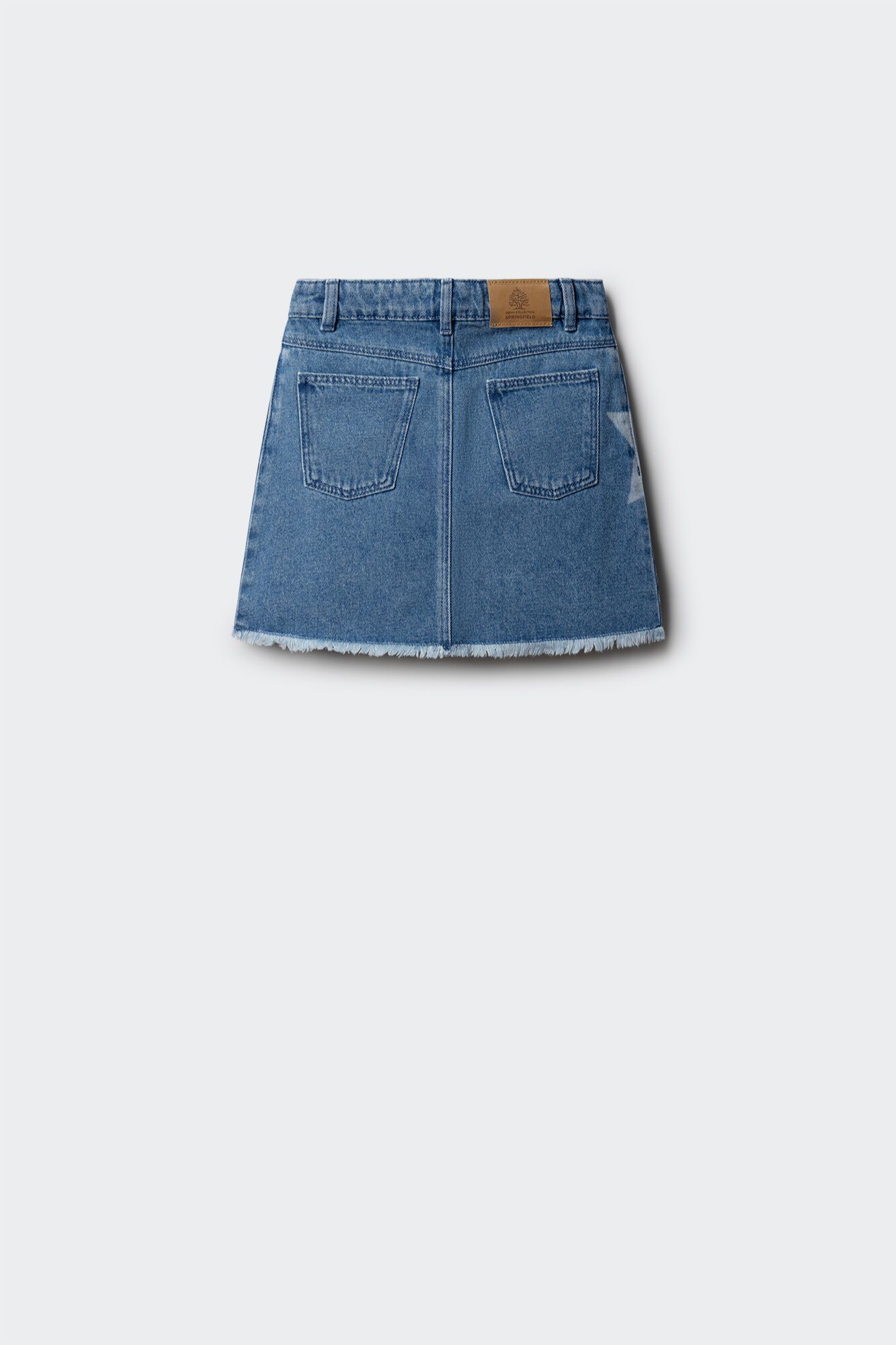Springfield Kids Falda de mezclilla de estrellas para ni&ntilde;a azul indigo