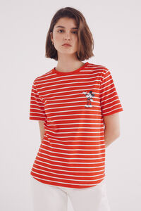 Springfield Playera gráfica Mickey Mouse rojo