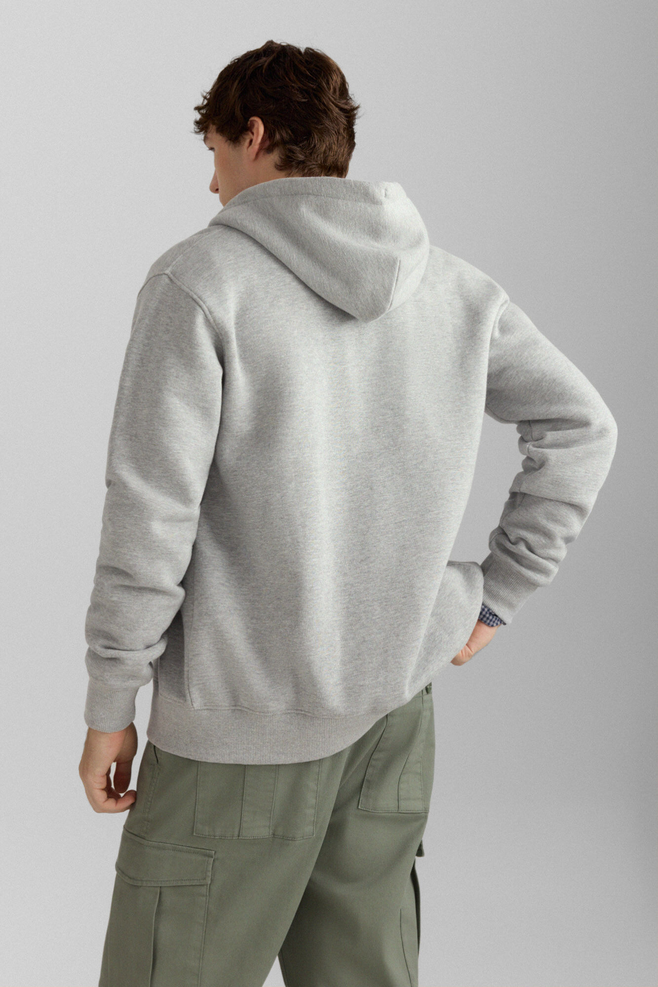 Springfield Sudadera b&aacute;sica abierta gris