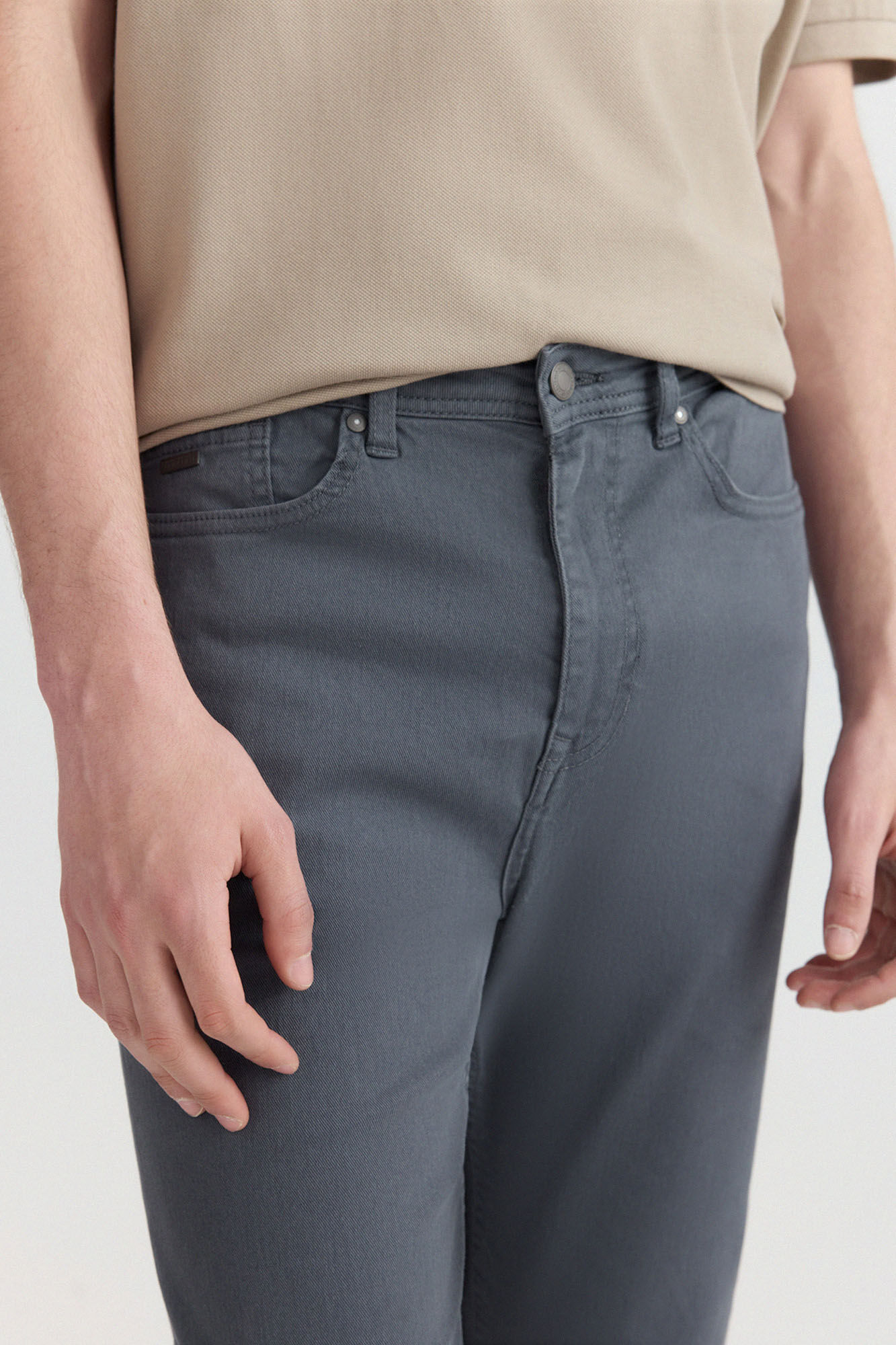 Springfield Pantal&oacute;n de 5 bolsillos slim lavado azul indigo