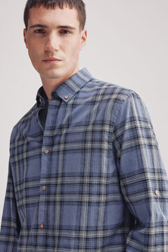Springfield Camisa algodón slum cuadros azul