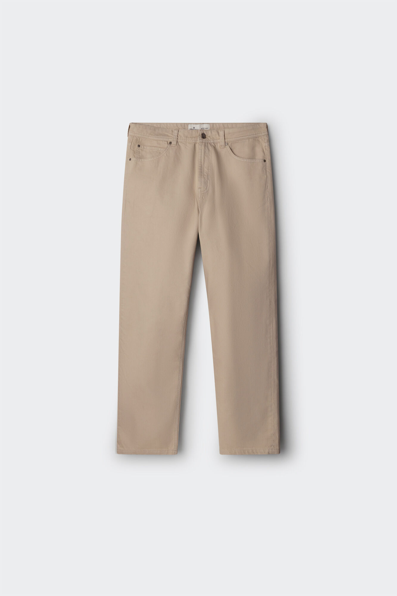 Springfield Pantal&oacute;n 5 bolsillos lavado straight fit caf&eacute;