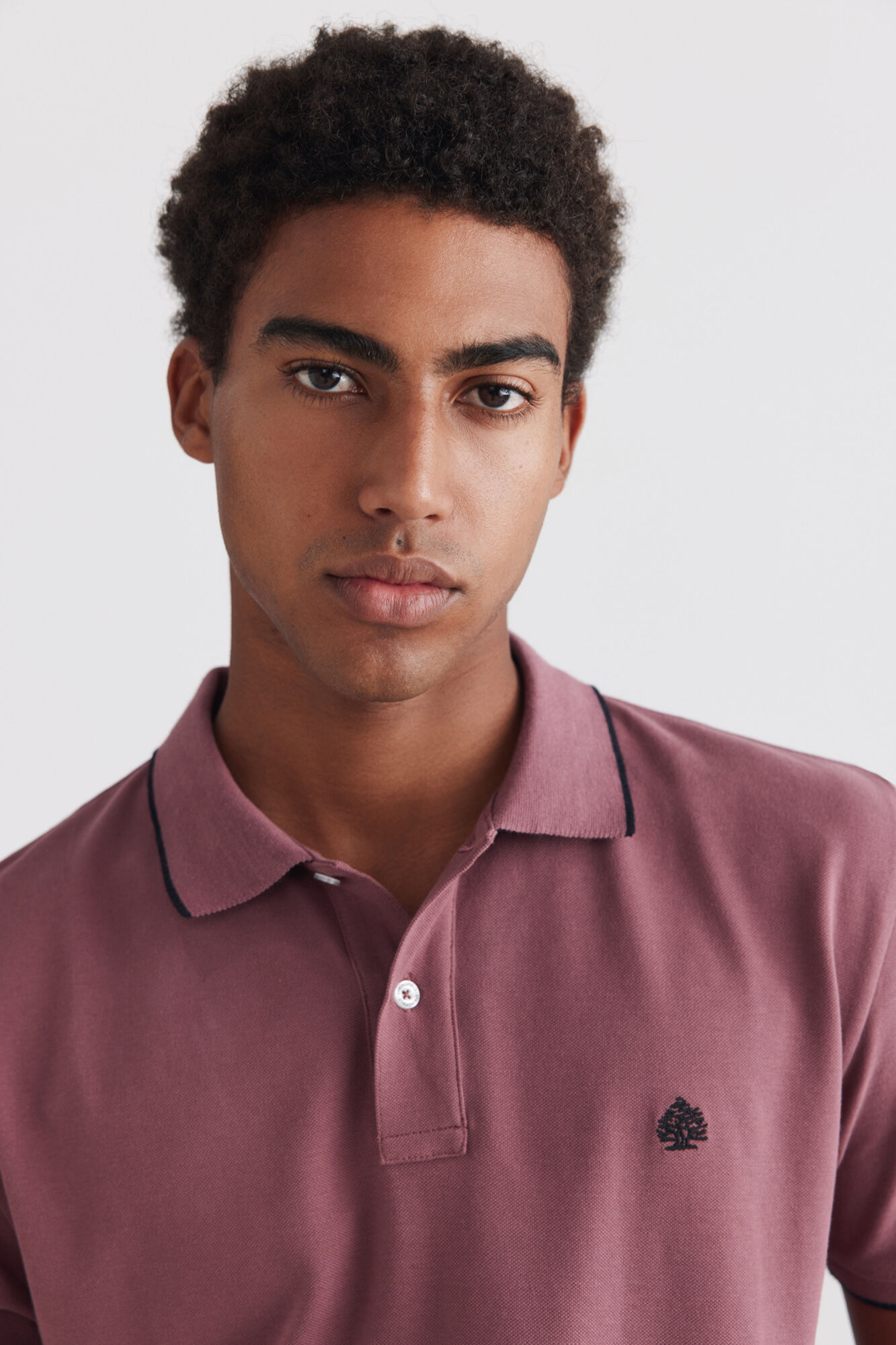 Springfield Polo de piqu&eacute; con contrastes slim fit p&uacute;rpura