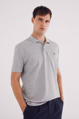 Springfield Polo piqu&eacute; b&aacute;sico regular fit gris