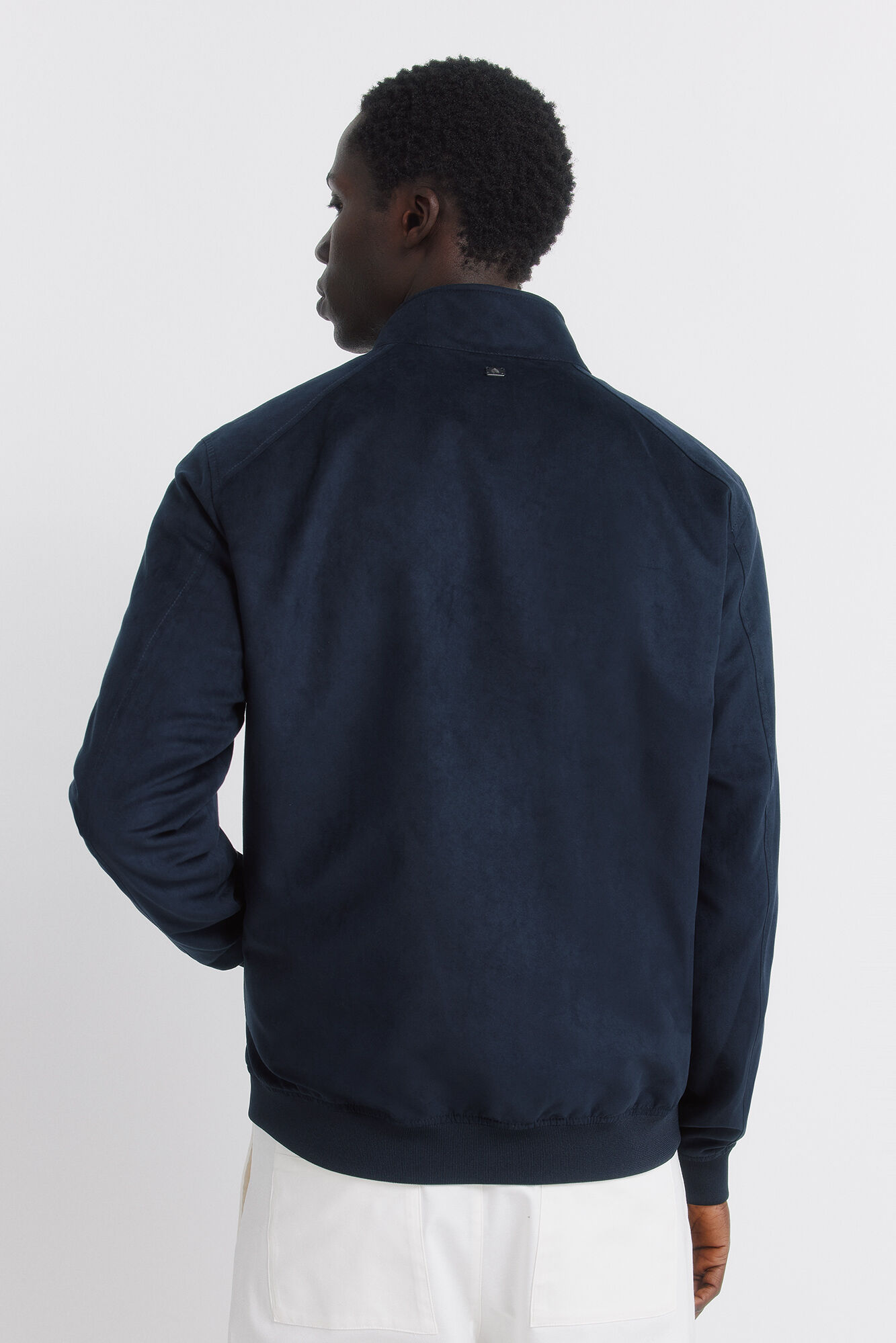 Springfield Chamarra efecto ante azul