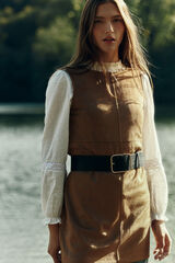 Springfield Vestido corto nude