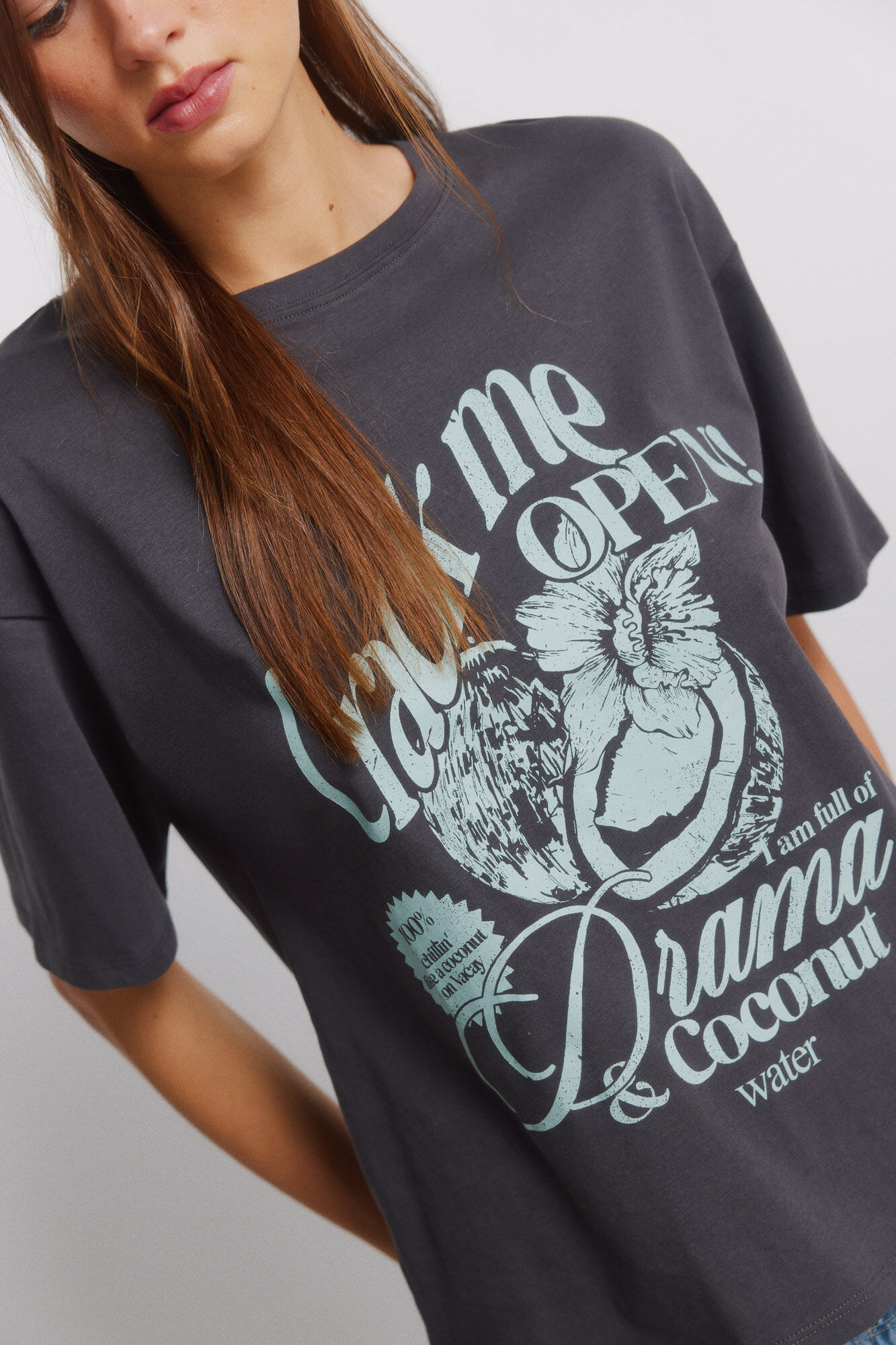 Springfield Playera manga corta tropical gris