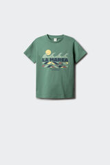 Springfield Kids Playera manga corta la marea para ni&ntilde;o verde