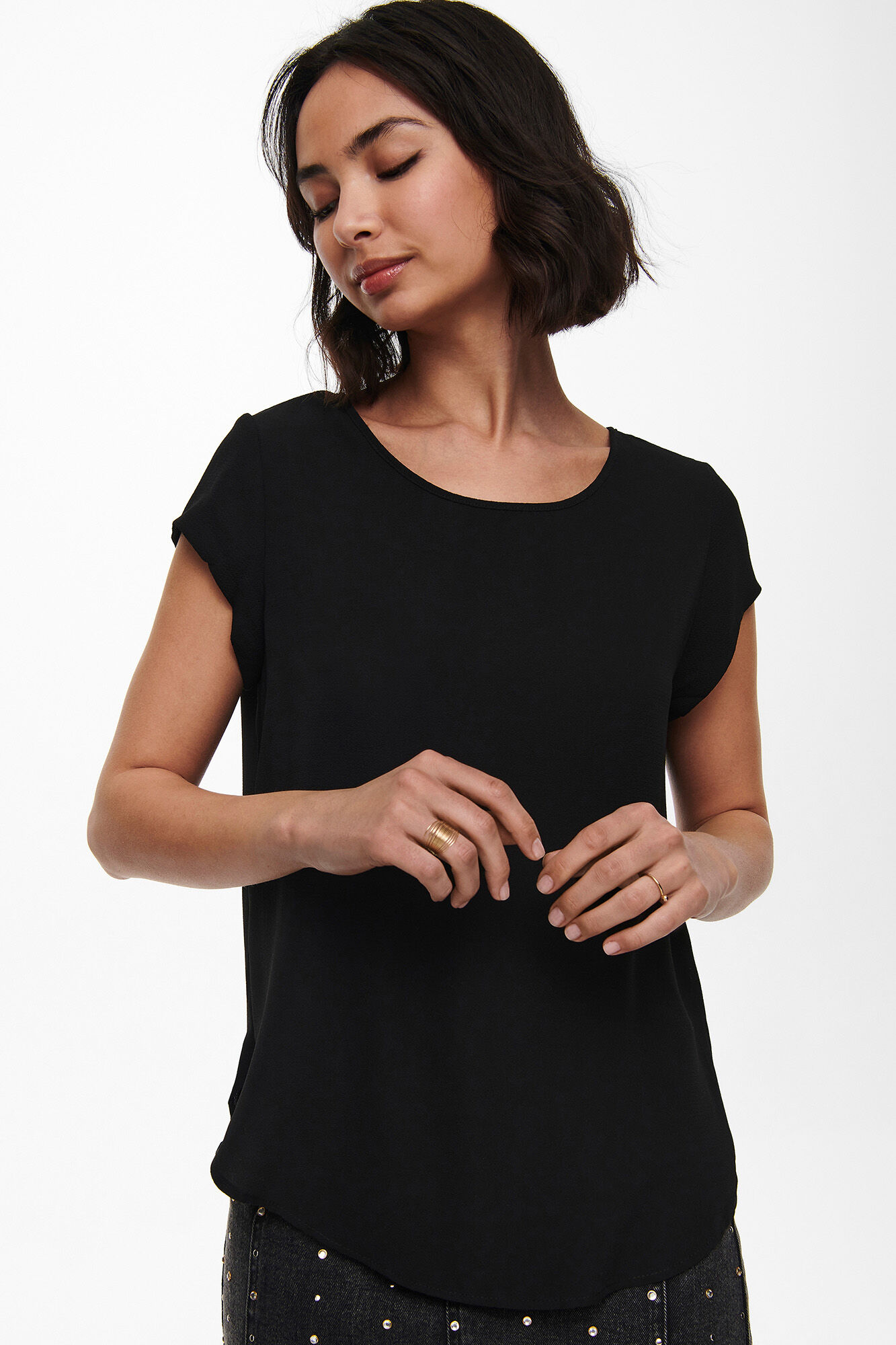 Only Playera manga corta