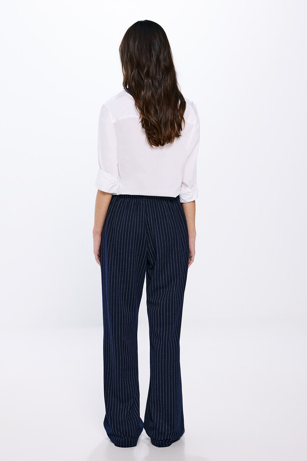 Springfield Pantalón jogger jacquard marino