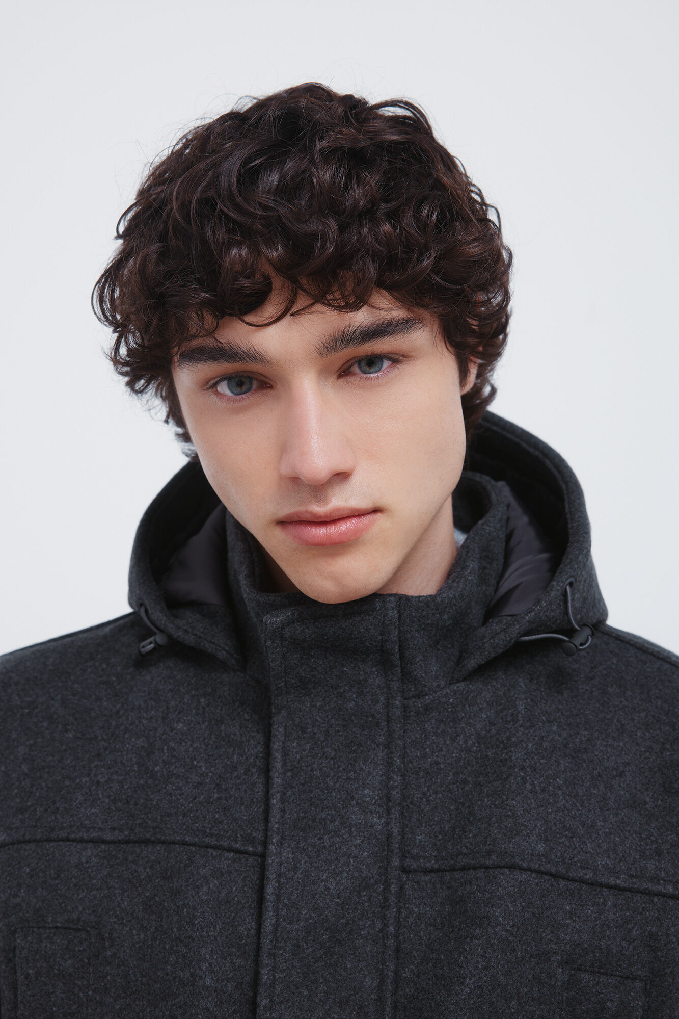 Springfield Parka larga efecto lana