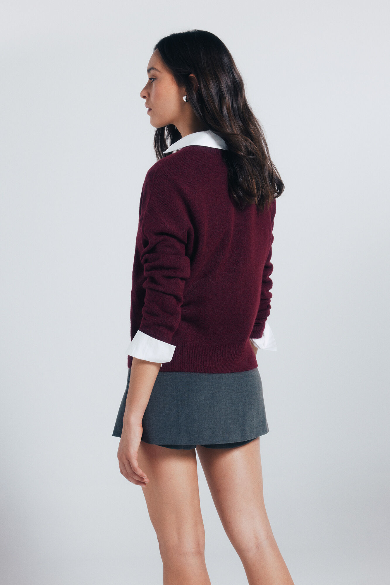 Springfield Cintur&oacute;n de falda y pantal&oacute;n gris