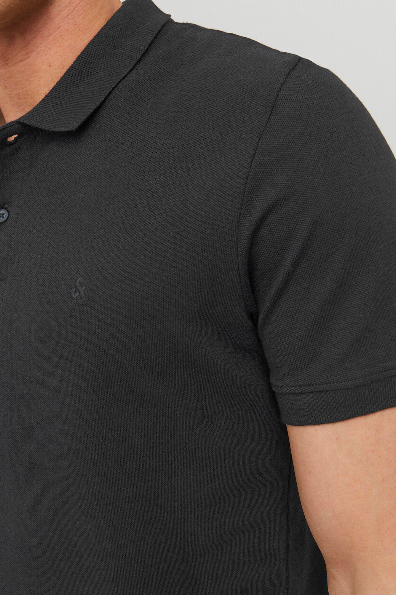 Jack & Jones Polo slim fit liso negro