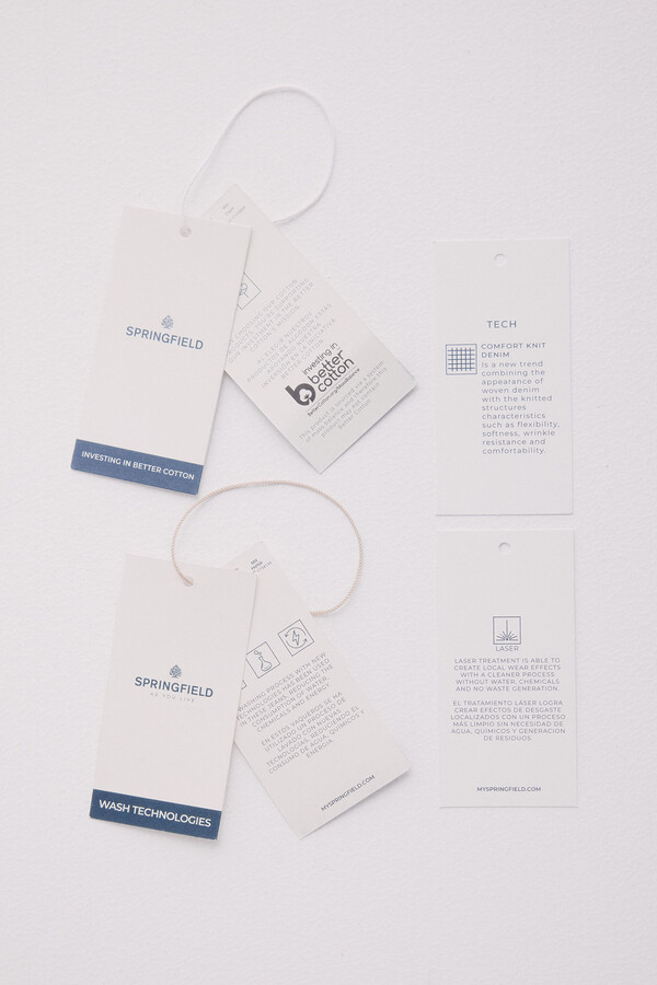 Springfield Bermuda vaquera en knit denim medio slim fit turquesa