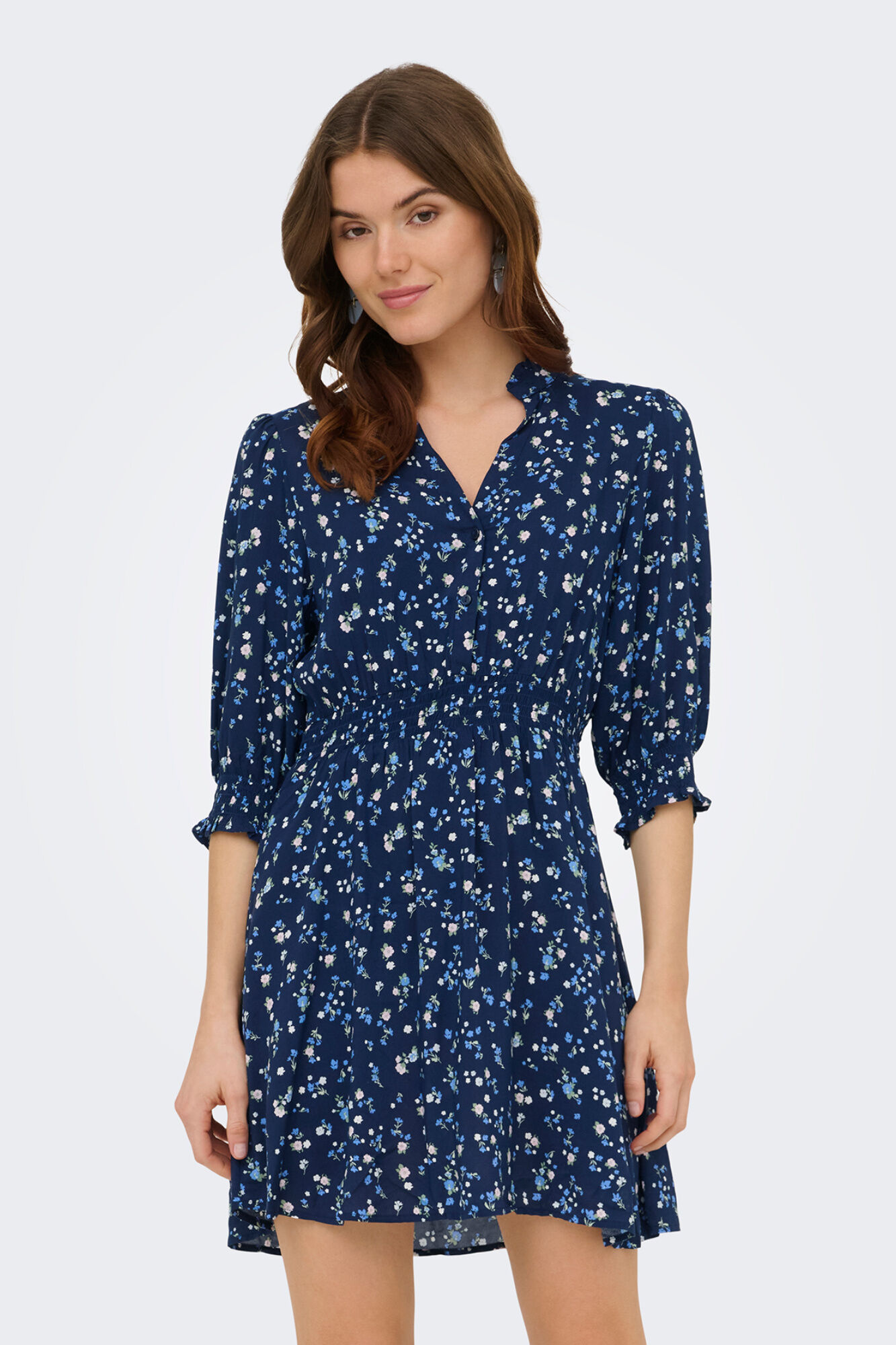 Only Vestido corto estampado