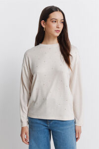 Springfield Playera con tachuelas en la parte delantera