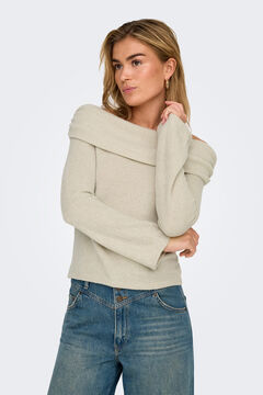 Springfield Suéter de hombros descubiertos  gris