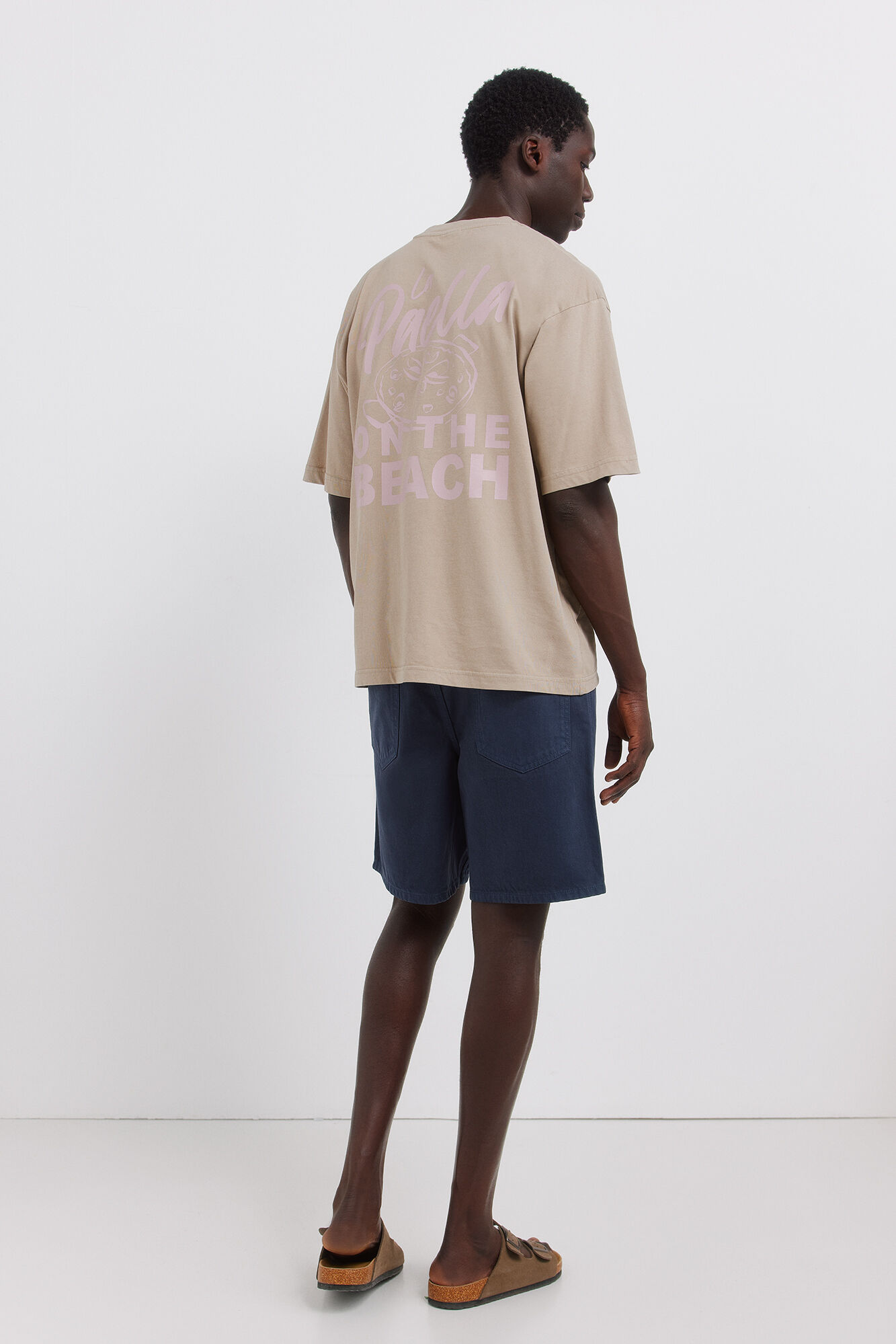 Springfield Bermudas de 5 bolsillos lavado straight fit azulado