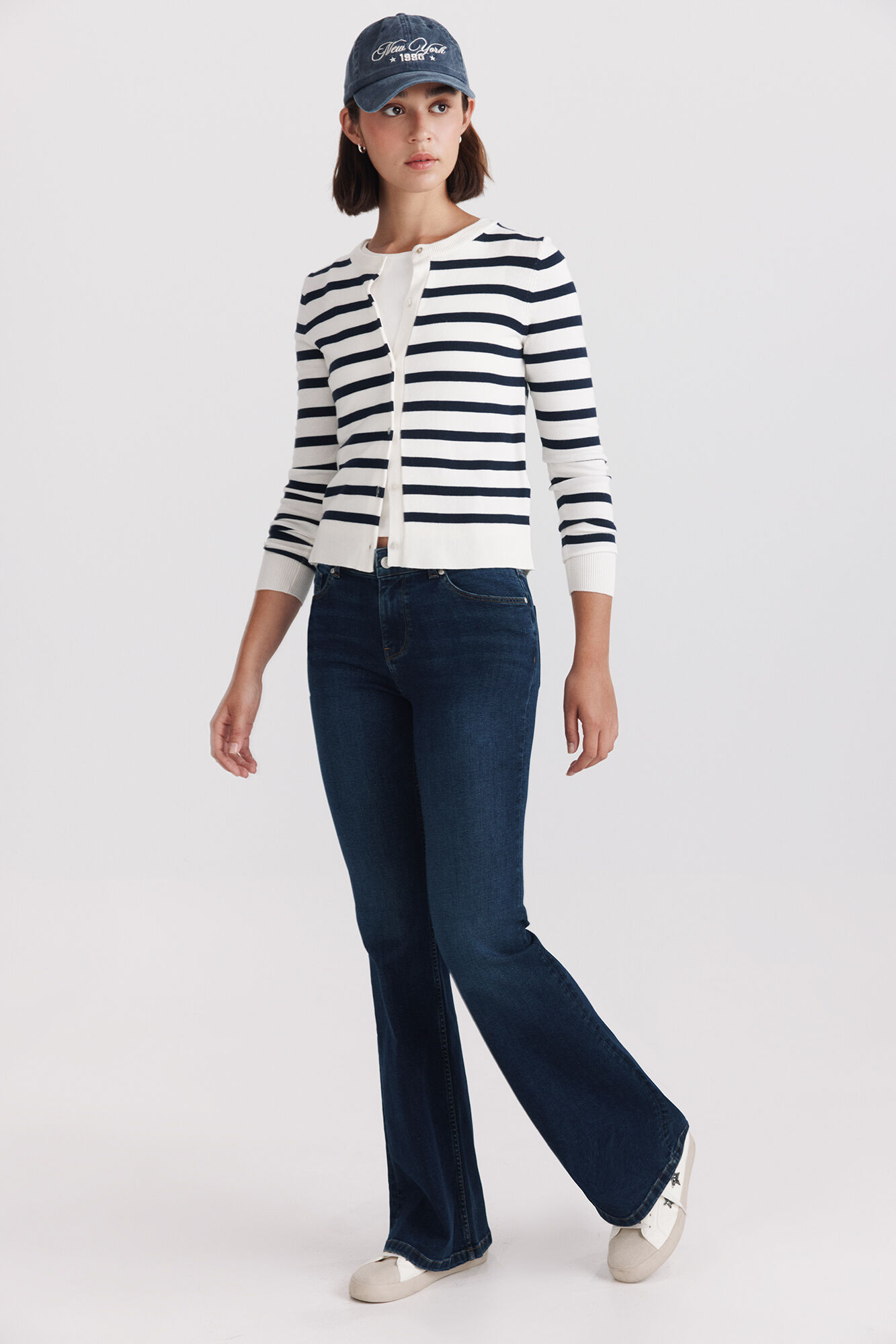 Springfield Jeans bootcut flare de tiro bajo