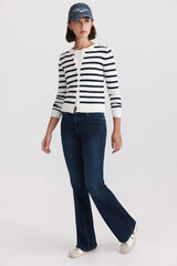 Springfield Jeans bootcut flare de tiro bajo azul