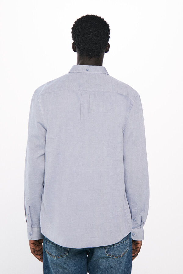 Springfield Camisa estructura azulado