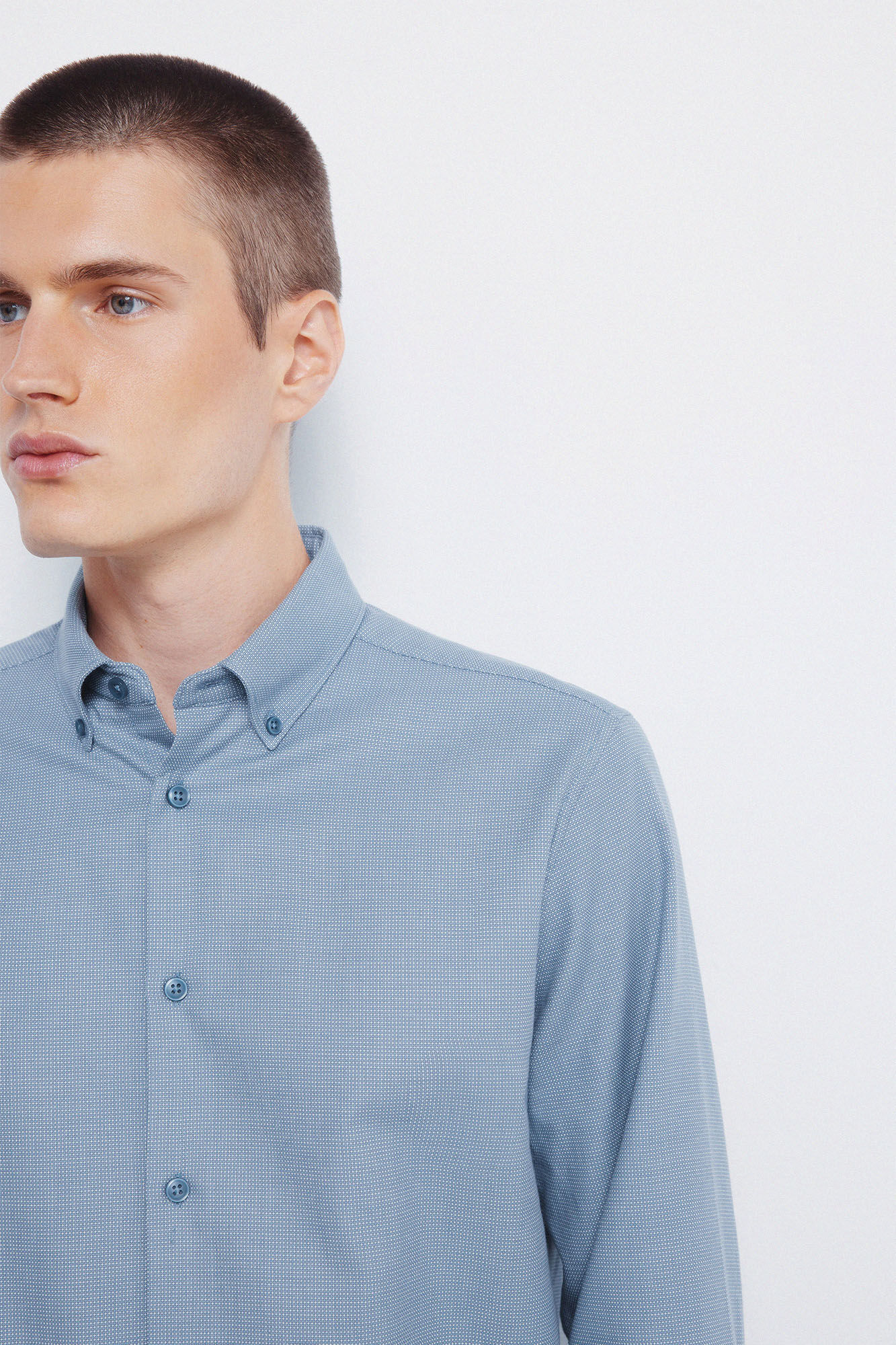 Springfield Playera de popel&iacute;n azul indigo