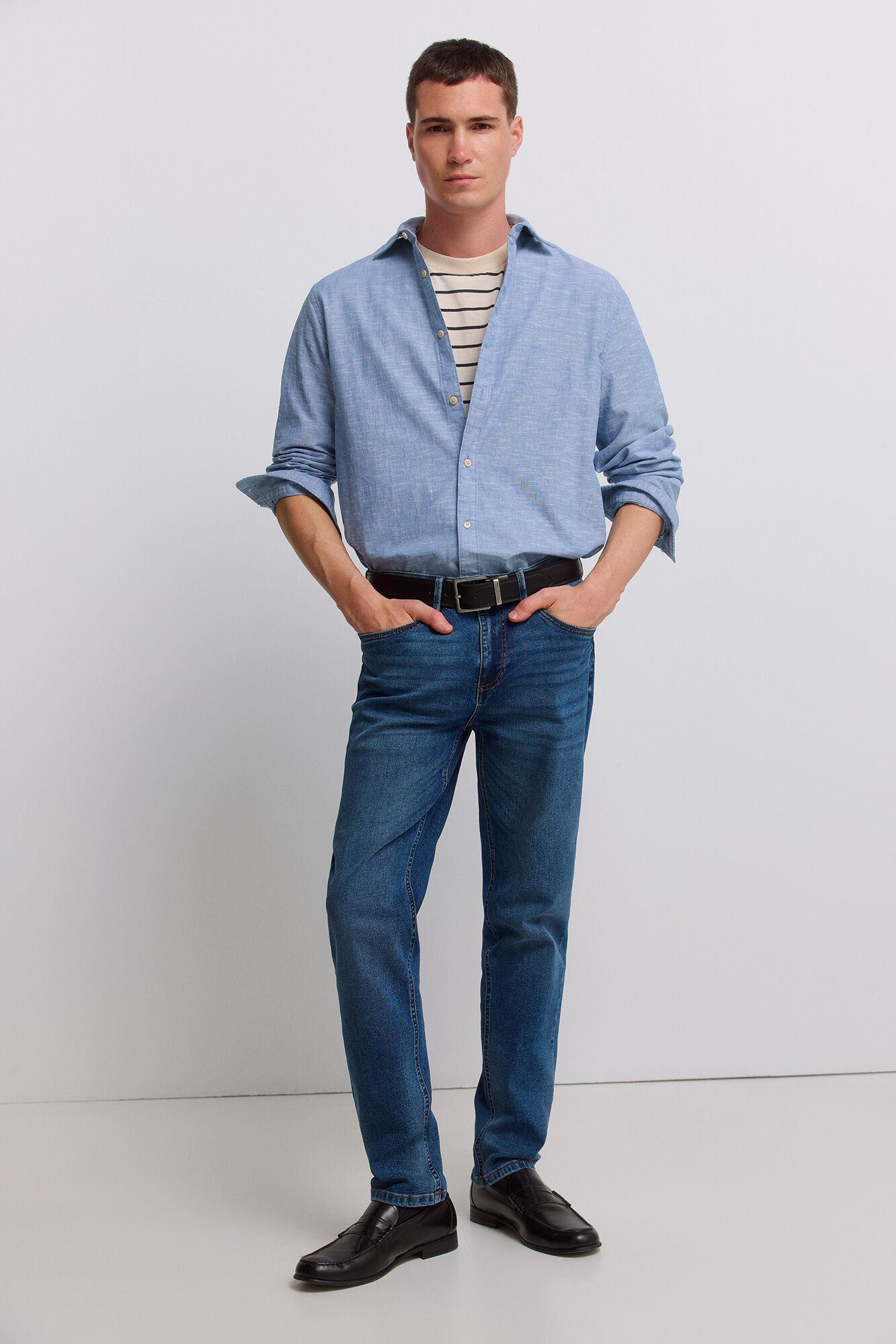 Springfield Jeans lavado medio skinny fit
