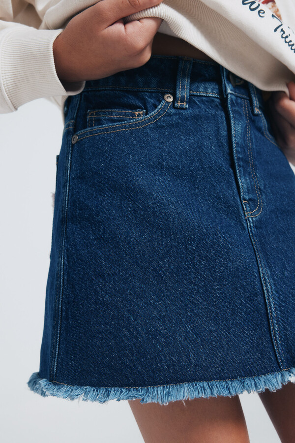 Springfield Kids Falda denim niña azulado